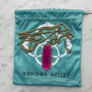 Long hot pink KS necklace